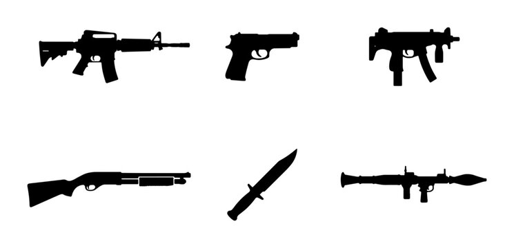 Weapon Silhouettes: Assault Rifle, Pistol, SMG, Shotgun, Knife, Rocket Launcher
