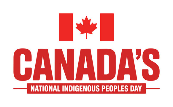 Canadas National Indigenous Peoples Day Logo On a White background