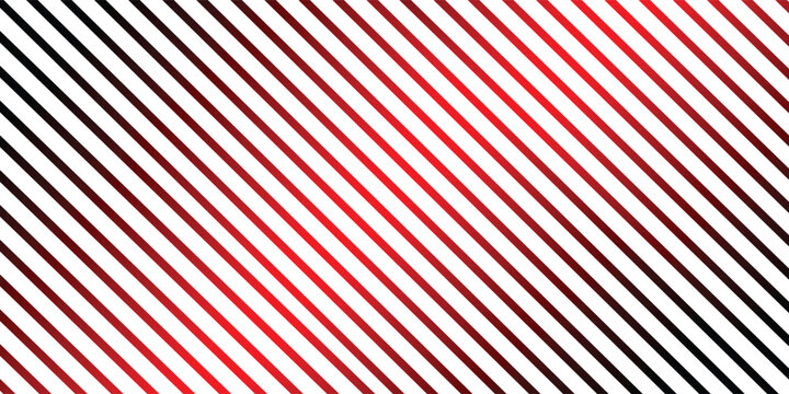 Tekstur kain bergaris vertikal mulus dengan garis paralel merah, hitam, dan putih.