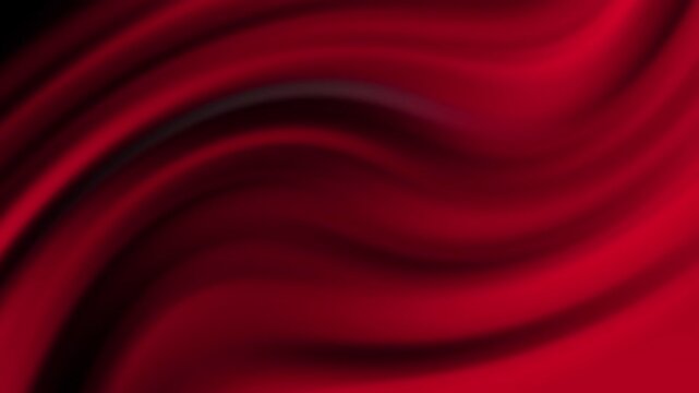 Abstract Red Wave Motion Background with Smooth Gradient Flow