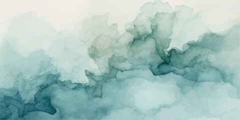 Antarctic Iceberg and Mountain Landscape Under Blue Cloudy Sky © Md
