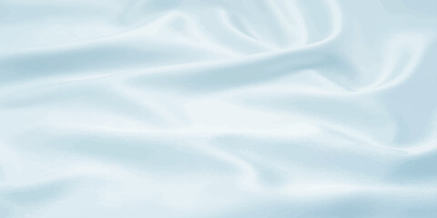 Obraz premium Soft, flowing folds of pale blue silk fabric create a gentle, calming texture, evoking a sense of luxury and serenity.