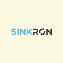 Fototapeta premium Sinkron Logo Design Concept.
