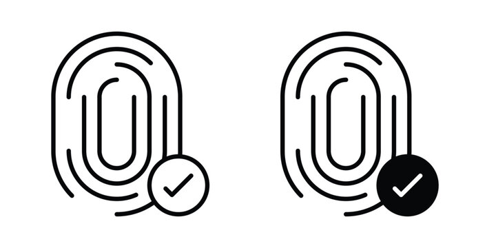 Biometric security icon