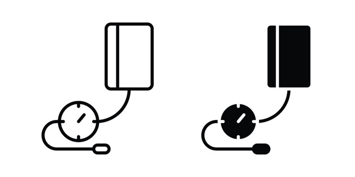 Blood pressure meter icon