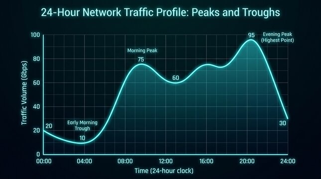 Futuristic global data performance visualization