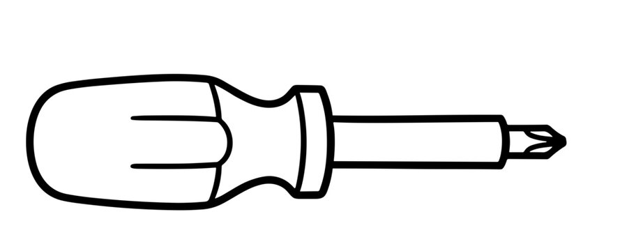 Stubby phillips crosshead screwdriver short manual hardware repair tool

