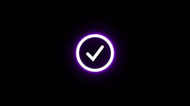 New wonderful glowing blue color new checkmark icon.Abstract tickmark icon,check mark icon,success,signs,done icon.