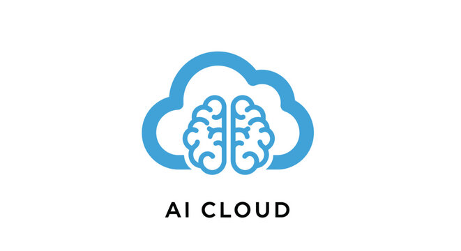 Conceptual illustration depicting artificial intelligence operating within cloud computing
