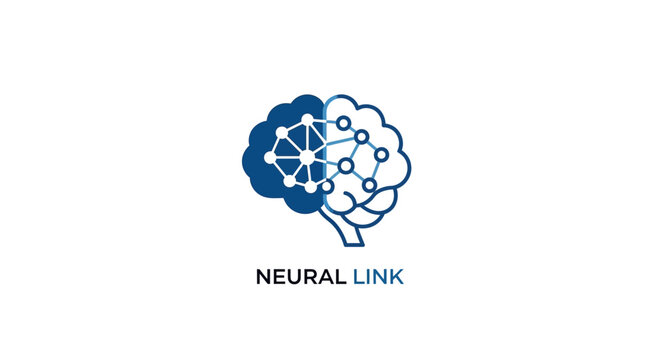Conceptual representation of a neural network with the text 'neural link' underneath