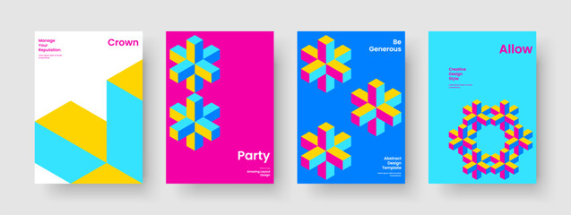 Obraz premium Creative Book Cover Design. Isolated Background Layout. Abstract Report Template. Flyer. Brochure. Business Presentation. Banner. Poster. Catalog. Pamphlet. Brand Identity. Leaflet. Journal