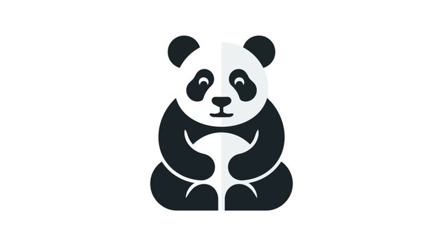 Cute Black and White Panda Bear.