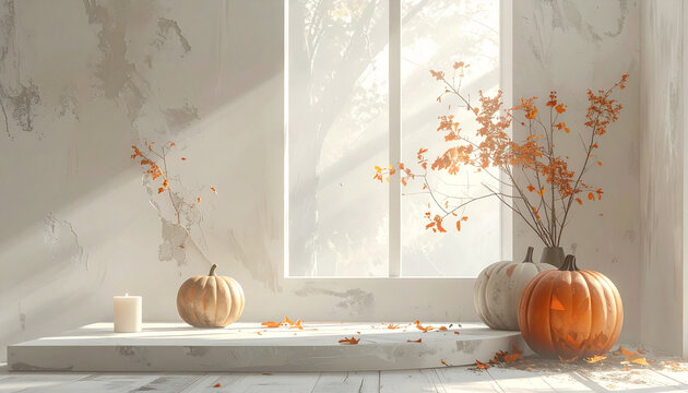 Cozy Autumn Interior Scene