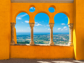 Pena National Palace in Sintra, Portugal © Mapics