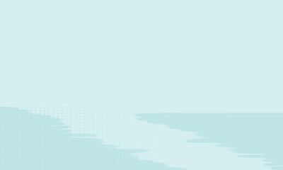 Naklejka premium Modern Teal Graphic Design Background with Halftone Dot Pattern and Organic Brush Stroke. eps10