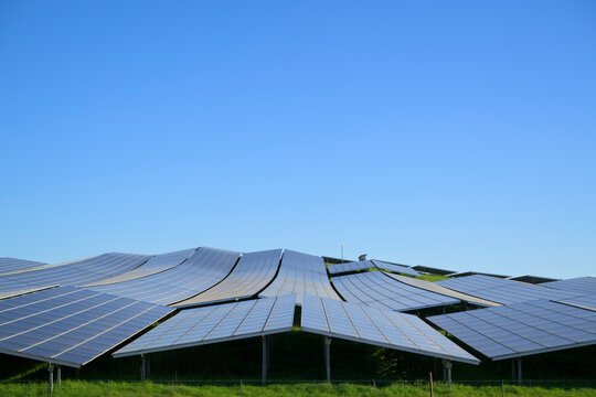 Solar farm on a former landfill in Breda the Netherlands