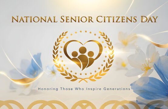 National Senior Citizens Day Commemorative Poster