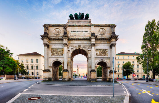 Munich - Siegestor, Germany at day