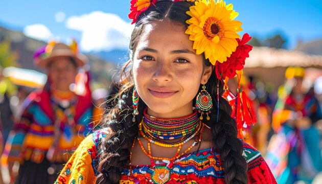 Inti Raymi Traditional Andean Attire Portrait