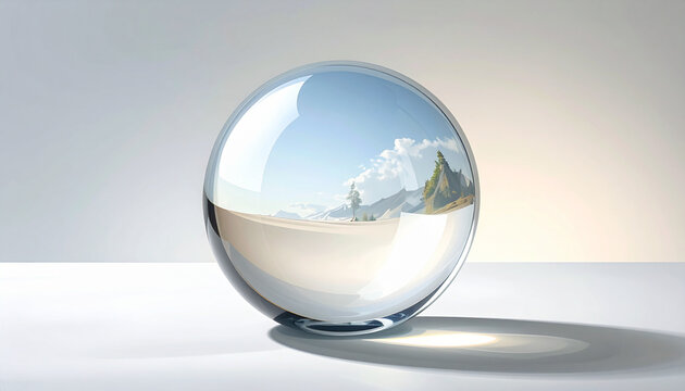 Crystal Sphere Reflection