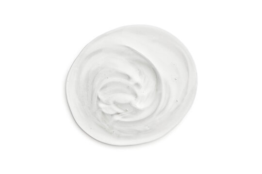 Transparent cosmetic gel or face serum product with texture and bubbles. PNG image isolated.