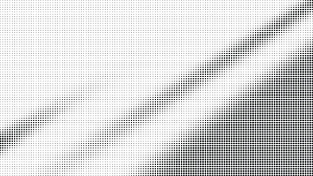 Halftone portrait of a man on transparent background