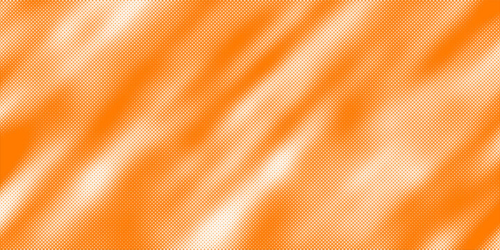 Bright Orange Dot Matrix Flowing Surface with Textured Depth creative graphic design eps10