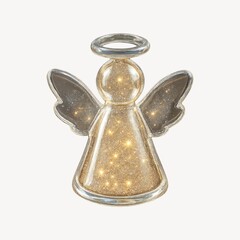 Naklejka premium Glowing angelic figure illustration.