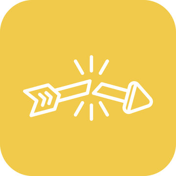 Broken Arrow Vector Icon
