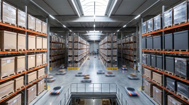 Parallel Pallet Corridors With Synchronized Warehouse Robot Flow