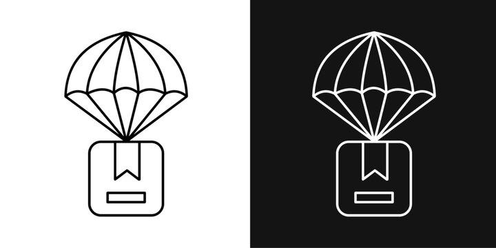 Dropshipping  Icon Set White Style Collection
