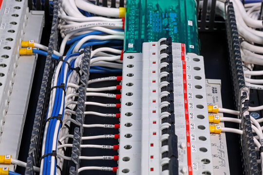 Circuit breakers from ABB to protect electrical loads from short-circuiting. 