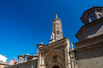 Fototapeta premium San Pablo Church Portal and Mudejar Tower