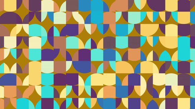 2d geometric seamless pattern background. Loop flat design background