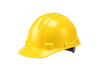 Fototapeta premium Yellow safety helmet isolated on white background