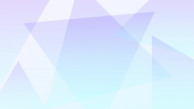 Minimal motion design triangular pastel gradient background, seamless looping animation