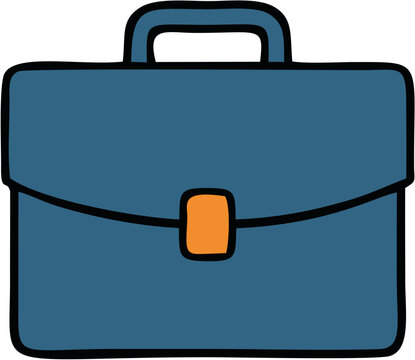 Minimalist modern backpack vector illustration with orange accent