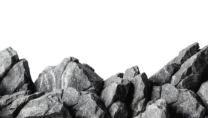 Jagged Rocks Foreground Border Cutout Png © Proonty