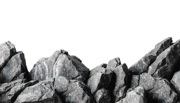 Jagged Rocks Foreground Border Cutout Png