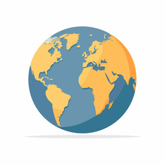 Obraz premium Stylized Globe Illustration
