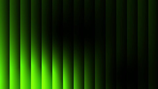 4k looping video dark green abstract light lines curtain glass gradient effect on a black dynamic striped background atmospheric futuristic pattern liquid glow soft waves layers luminos design