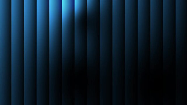 4k looping video dark blue abstract light lines curtain glass gradient effect on a black dynamic striped background atmospheric futuristic pattern liquid glow soft waves layers luminos design