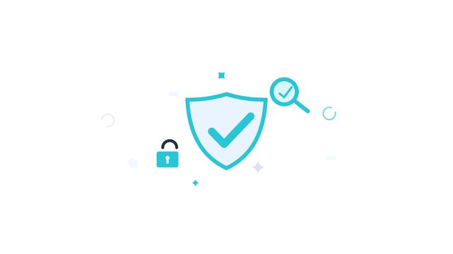 Valid Certificate with Expanding Check Mark 4K Animation