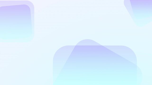 Minimal motion design rounded square pastel gradient background. Seamless looping animation