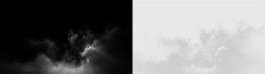 Clouds drift in the sky above, capturing a moment of soft shapes and textures in a clear visual scene that feels open and airy, on a transparent background © Liubov
