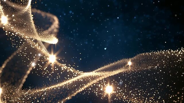 Cosmic Abstract Particle Glow Magical Swirl Sparkle Light Trail Wonder Awe