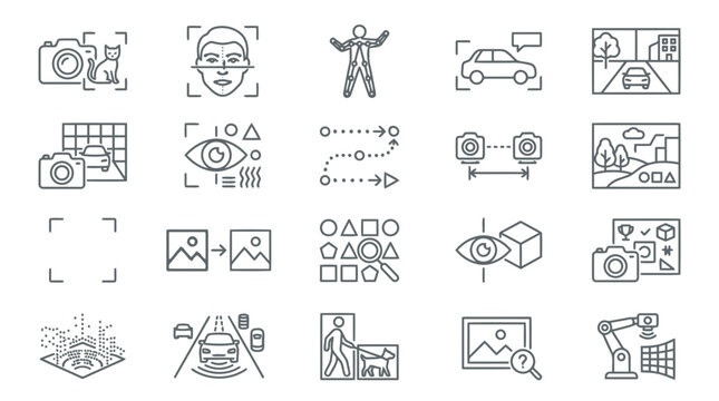 Facial recognition technology analyzes user face scan for identification system.