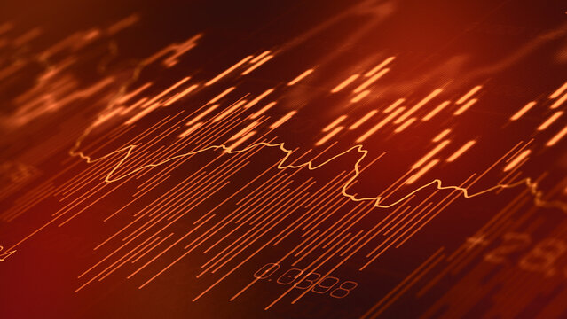 Traders analyze charts showing market trends and price movements on digital screens