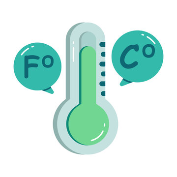Modern design icon of temperature measurements