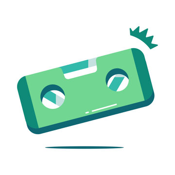 Flat design icon of level tool